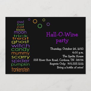 Hall-O-Wine Invitation