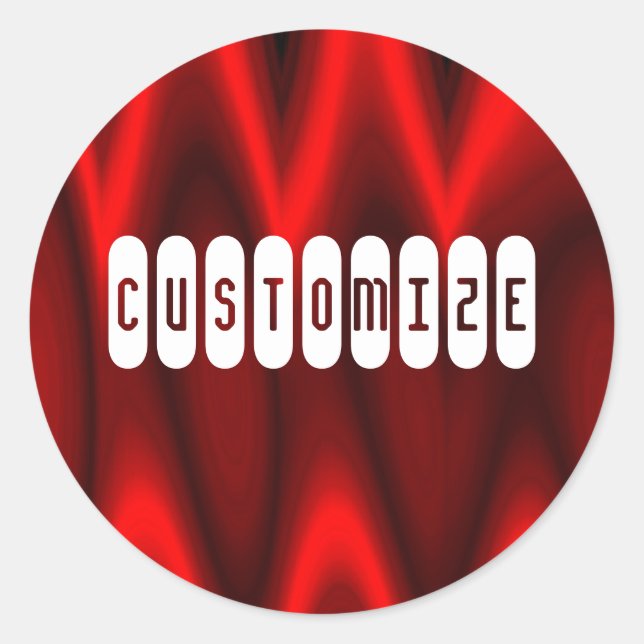 Hall of Flame II Template Classic Round Sticker (Front)