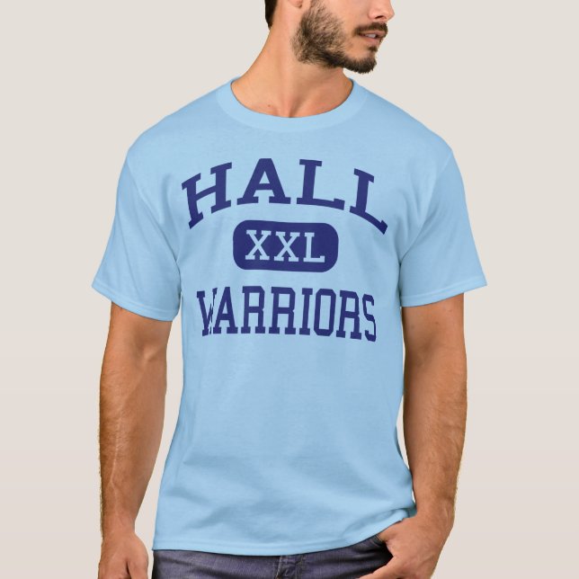 Hall - Warriors - High - West Hartford Connecticut T-Shirt (Front)