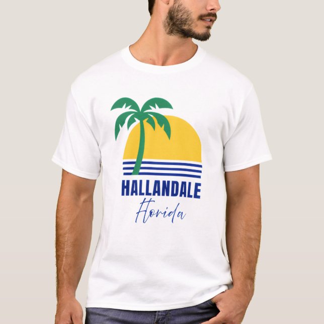 Hallandale Beach Florida T-Shirt (Front)