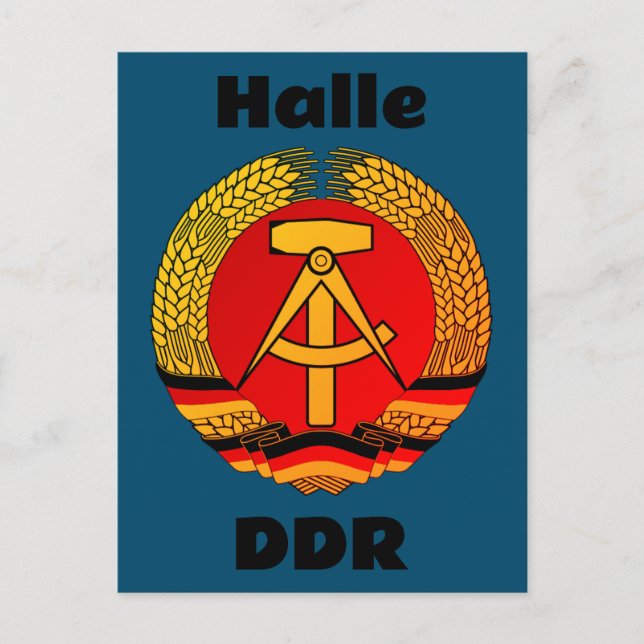 Halle, Deutsche Demokratische Republik - DDR Postcard (Front)