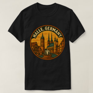 Halle Germany City Spires T-Shirt