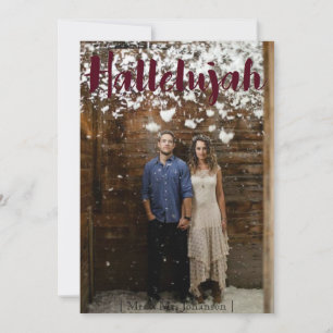 Hallelujah Christmas Holiday Card