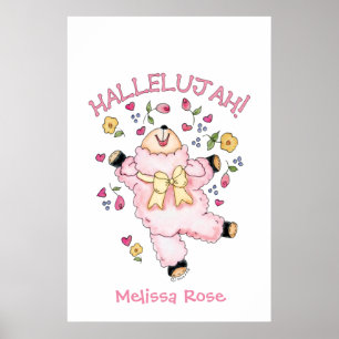 Hallelujah Dancing Lamb Poster