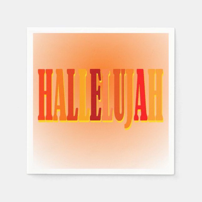 Hallelujah Napkin (Front)