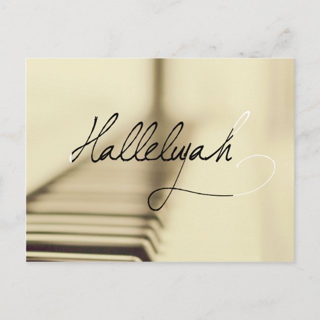 Hallelujah Postcard (Front)