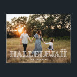 Hallelujah Religious Christmas Holiday Postcard<br><div class="desc">Hallelujah Religious Christmas</div>