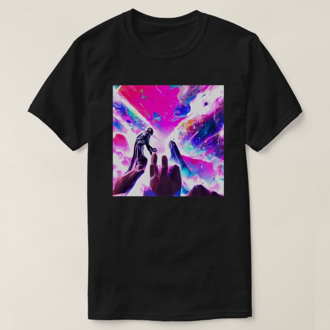 Hallelujah Surreal Fantasy Painting T-Shirt (Design Front)