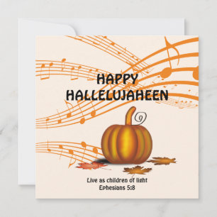 HALLELUJAHEEN   Christian   Halloween Holiday Card