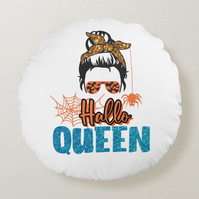 Hallo Queen Round Cushion (Front)