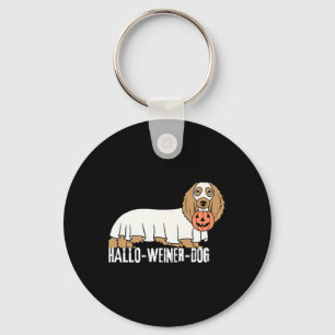 Hallo-Weiner-Dog Dachshund Halloween Dog Premium Key Ring