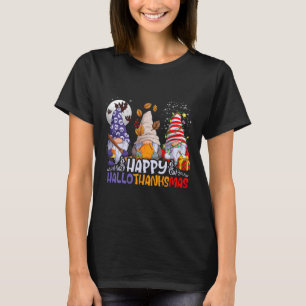 Hallothanksmas Gnomes Halloween Thanksgiving Chris T-Shirt
