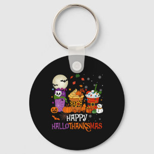 Hallothanksmas Halloween Thanksgiving Christmas Co Key Ring