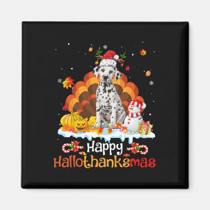 HalloThanksMas Halloween Thanksgiving Christmas Da Magnet