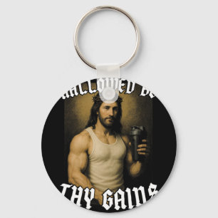 Hallowed Be Thy Gains  Key Ring