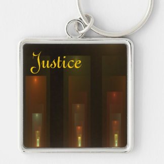 Hallowed Halls Abstract Art Key Ring
