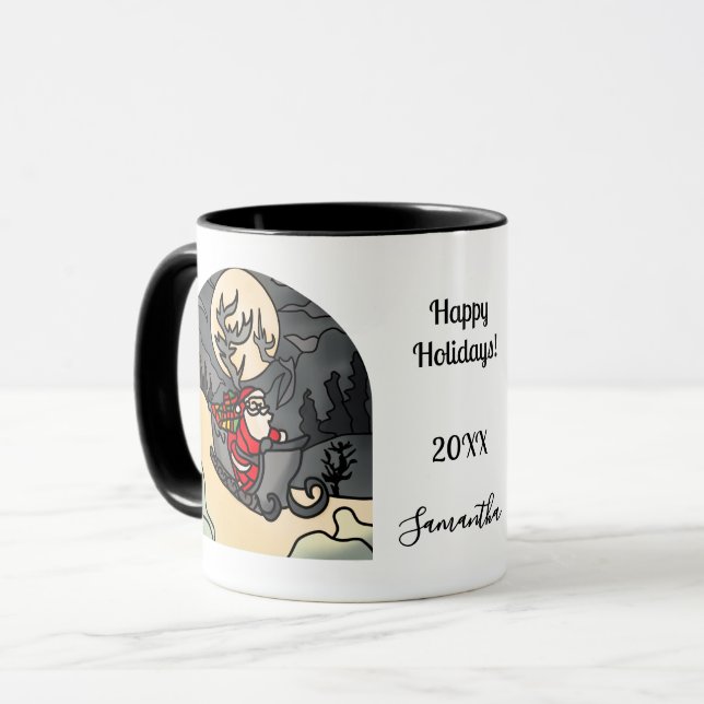  Hallowed Rustic Holiday Claus Mug (Front Left)