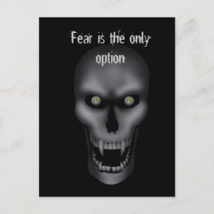 Hallowee - Creepy Skull Postcard