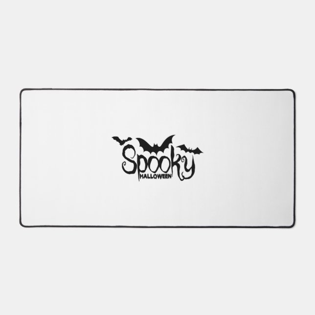 Halloweed Funny Hippie Pumpkin Halloween Desk Mat (Front)