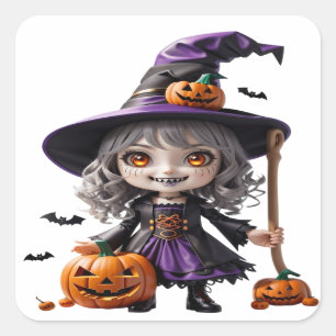 Halloween 02 square sticker