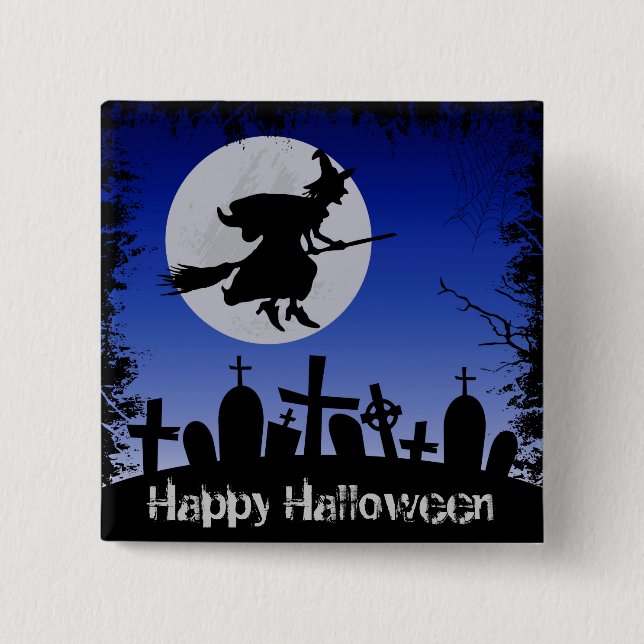 Halloween 15 Cm Square Badge (Front)