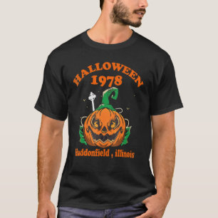 Halloween 1978 Holiday Spooky Haddonfield Pumpkin T-Shirt
