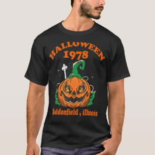 Halloween 1978 Holiday Spooky Haddonfield Pumpkin T-Shirt