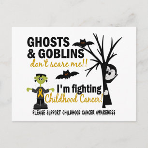 Halloween 1 Childhood Cancer Warrior Postcard