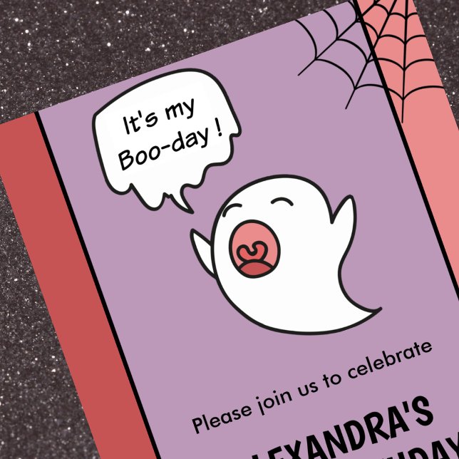 Halloween 1st birthday invitations ghost pink (Halloween-1st-birthday-invitations-ghost-pink-1)