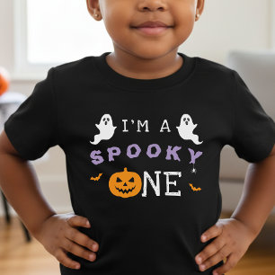 Halloween 1st Birthday Spooky One Ghost Gothic Baby T-Shirt
