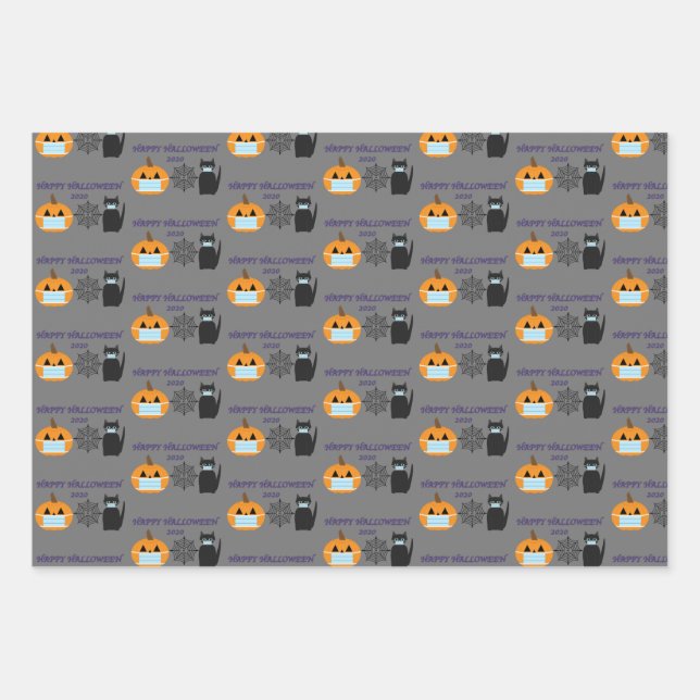 Halloween 2020 wrapping paper sheet (Front)