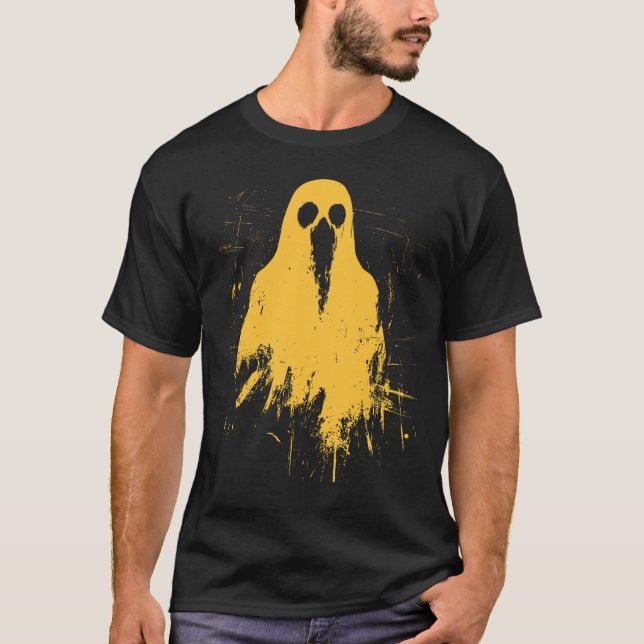 Halloween 2024 Grunge Trendy Y2K Mustard T-Shirt (Front)