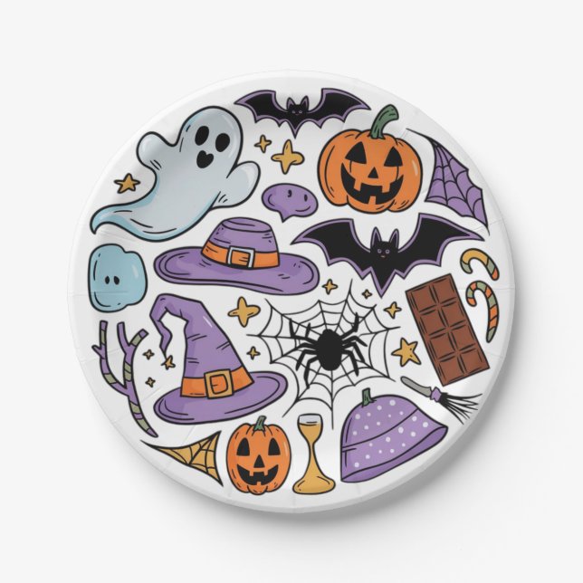 Halloween 2024 paper plate (Front)