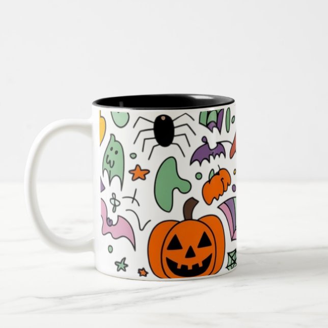 Halloween 2024 Two-Tone coffee mug (Left)