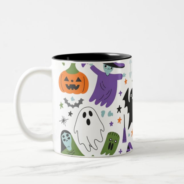 Halloween 2024 Two-Tone coffee mug (Left)