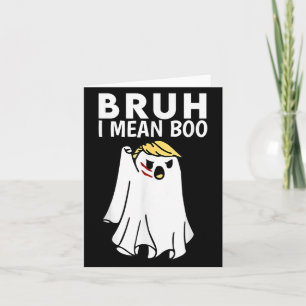 Halloween 2025 Funny Halloween Shirt Bruh Trump Card