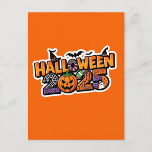 Halloween 2025 Magic – Festive Pumpkin Postcard