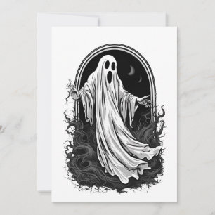 Halloween 2 spirit, spook, gift,cute, fall holiday invitation