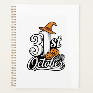 Halloween 31st October Typography Shirt Design_1 Planner