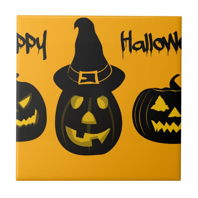 Halloween 3 ceramic tile (Front)