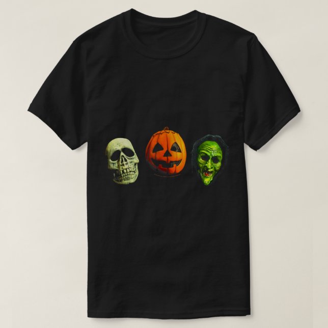 Halloween 3 Silver Shamrock Masks  T-Shirt (Design Front)