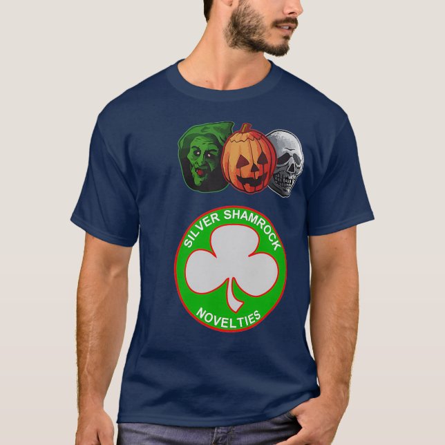Halloween 3 Silver Shamrock Masks T-Shirt (Front)