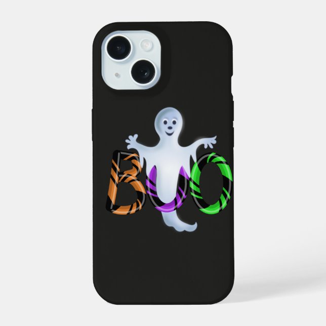 Halloween 3D Candy ghost iPhone 15 Case (Back)