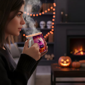 Halloween 3d Witch In Her Cave Design Mug
