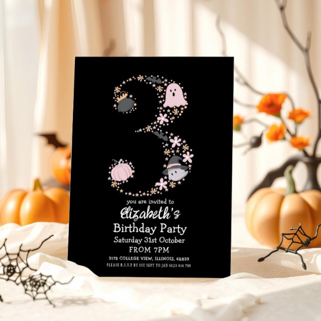 Halloween 3rd Birthday  Invitation (Creator Uploaded)