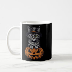 Halloween 4 kitty, jack-o-lantern, gift, kitten coffee mug