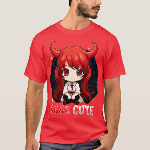 Halloween 666 Cute Chibi Girl T-Shirt