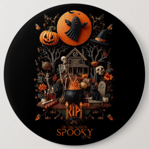 halloween 6 cm round badge