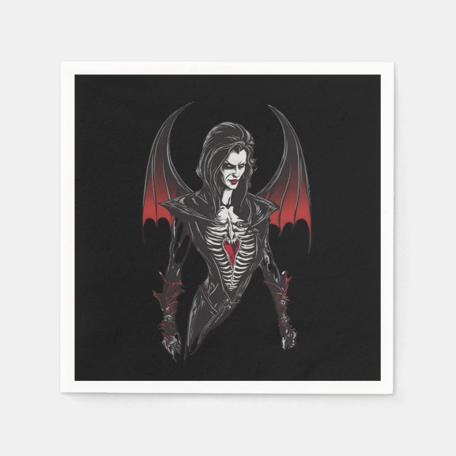 Halloween 6 vampire, party, terrifying vampire, napkin (Front)