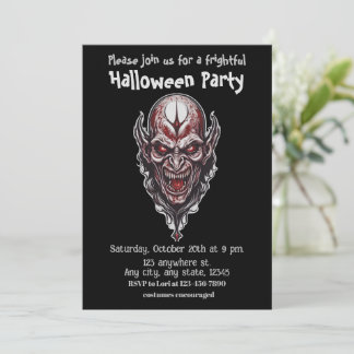 Halloween, 7 vampire, frightful, scary,  invitation